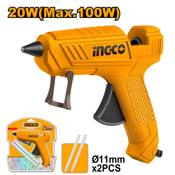 Pistolet à colle 13-18g/min 11.2mm 100W – INGCO