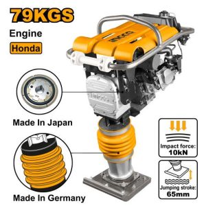 Pilonneuse 79kgs 4,0Kw Moteur Honda GX160 – INGCO - vue 1 - référence GRT75-1