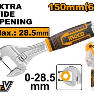 Clé à molette à poignée souple 150mm – INGCO - vue 1 - référence HADW131068