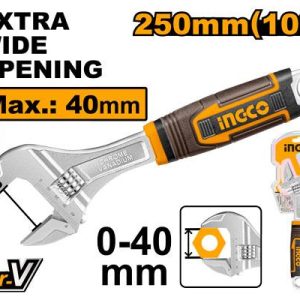 Clé à molette Poignée souple 250mm – INGCO - vue 1 - référence HADW131108