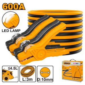 Câbles de démarrage 600A avec témoin LED – INGCO - vue 1 - référence HBTCP6008L