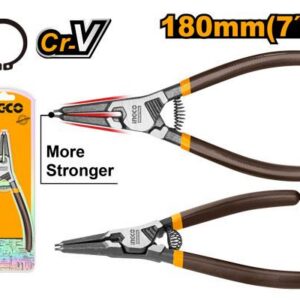 Pince circlips exterieur à tête droite 180mm – INGCO - vue 1 - référence HCCP261801