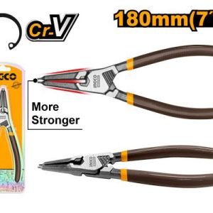 Pince circlips interieur à tête droite 180mm – INGCO - vue 1 - référence HCCP261803