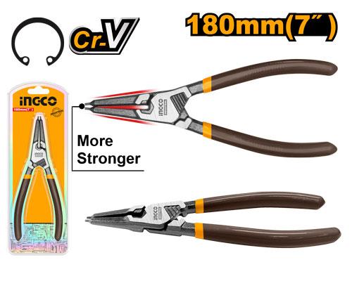 Pince circlips interieur à tête droite 180mm – INGCO