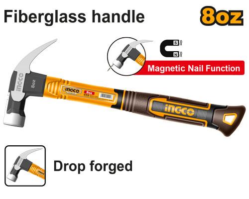 Marteau de menuisier 220g Tête forgée SI – INGCO