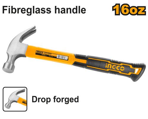 Marteau de menuisier 450g Tête forgée SS – INGCO