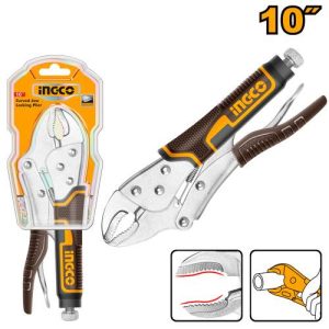Pince-étau à mâchoire arrondie 255mm Acier de carb – INGCO - vue 1 - référence HCJLW0210