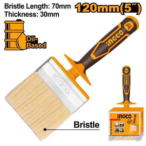 Brosse pour peinture à l'huile 120*30mm Longueur des poils: 70 mm – INGCO HCLB120308