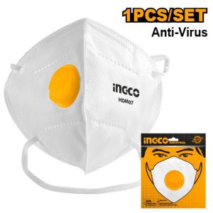 Masque anti-poussière FFP2 avec valve – INGCO - vue 1 - référence HDM07