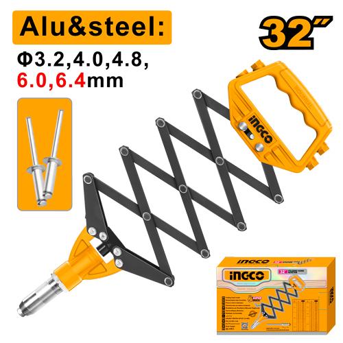 Pince à rivet accordéon 3.2mm,4mm,4.8mm – INGCO