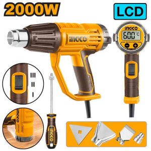 Décapeur thermique 2000W LCD +3buses + 1racleur SI – INGCO - vue 1 - référence HG200058