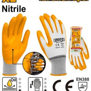 Gants en nitrile XL – INGCO - vue 1 - référence HGNG04