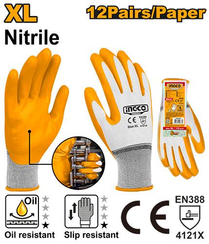 Gants en nitrile XL – INGCO