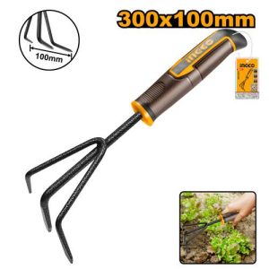 Râteau Lr totale:300mm En acier de carbone – INGCO - vue 1 - référence HGR1008