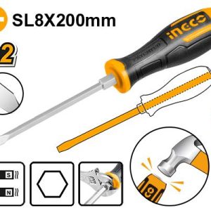 Tournevis à zone de frappe vis à fente 8*200 mm – INGCO - vue 1 - référence HGTS688200