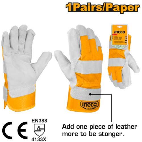 Gants en cuir de veau retourné Gants en cuir – INGCO