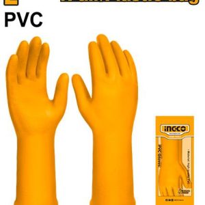 Gants PVC jaunes – INGCO - vue 1 - référence HGVP01