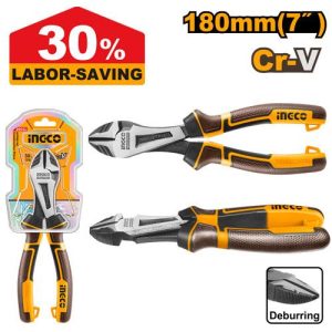 Pince coupante diagonale 180mm à haute performance – INGCO - vue 1 - référence HHHDCP28180