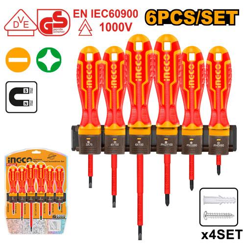Tournevis isolés Set de 6 pièces – INGCO