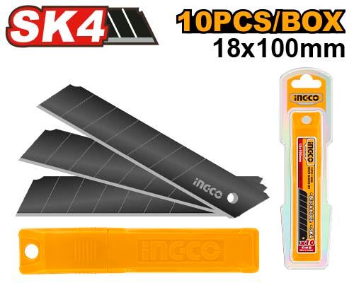 Ensemble de 10 lames de couteau de 18 mm – INGCO