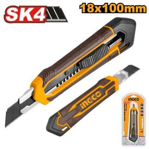 Cutter 18mmx100mm 1lame :179mm – INGCO - vue 1 - référence HKNS11815