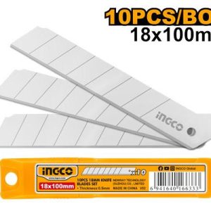 Boîte de 10 lames de cutter 18*100mm – INGCO - vue 1 - référence HKNSB112