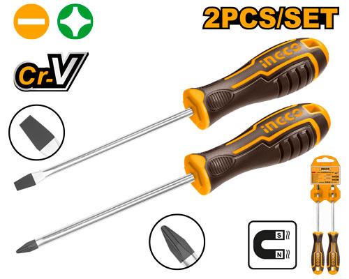 Set de 2 tournevis SL et PH – INGCO