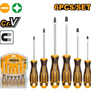 Set de 6 tournevis – INGCO - vue 1 - référence HKSD0628