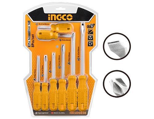 Set de 8 tournevis – INGCO HKSD0858