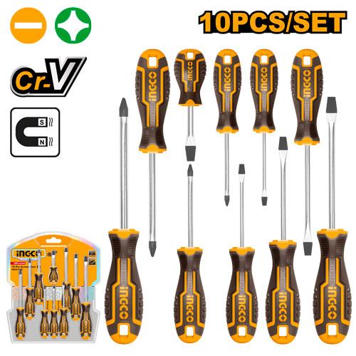 Set de 10 tournevis – INGCO