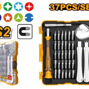 Jeu de tournevis de précision 37 PCS – INGCO - vue 1 - référence HKSDB0378