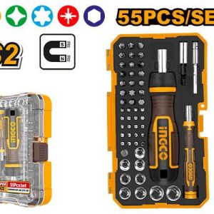 Set de 55 pièces – INGCO - vue 1 - référence HKSDB0558