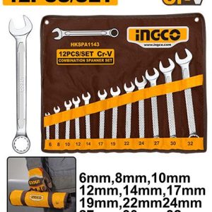Set de 12 clés mixtes 6 - 32 mm – INGCO - vue 1 - référence HKSPA1143