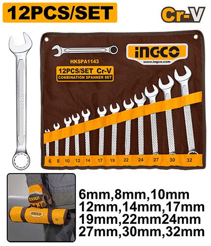 Set de 12 clés mixtes 6 - 32 mm – INGCO
