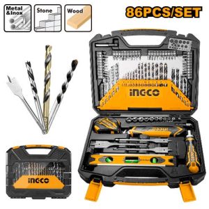 Set accessoires outillage 86pcs – INGCO - vue 1 - référence HKTAC010861