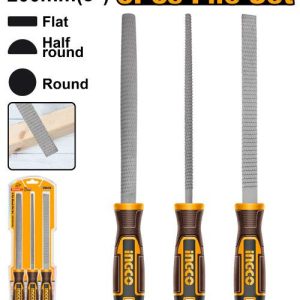 Set de 3 limes à bois 200mm – INGCO - vue 1 - référence HKTFW0308