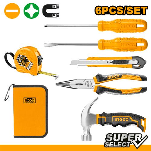 Jeu d'outils à main 6pcs – INGCO
