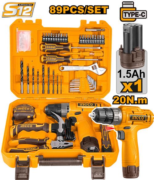 Ensemble d'outils 89 pièces – INGCO