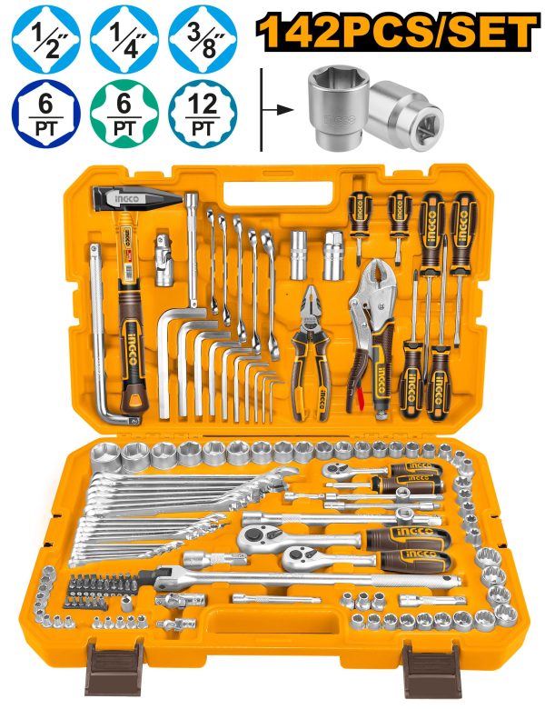 Jeu de 142 pièces et outils – INGCO