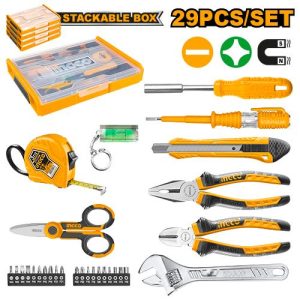 Jeu d'outils à main 29pcs – INGCO - vue 1 - référence HKTV01H291