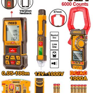 Kit combiné de détecteur de distance laser – INGCO – HLDD241202 - vue 1 - référence HLDD241202