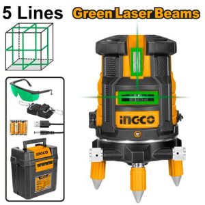 Laser à ligne autonivelante faisceaux laser verts – INGCO - vue 1 - référence HLL305205