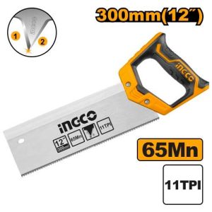 Scie À Dos 300mm 11TPI – INGCO - vue 1 - référence HMBSB3008