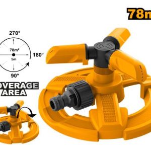 Arroseur rotatif à 3 bras en plastique 16.5*14*8cm – INGCO - vue 1 - référence HPS23602