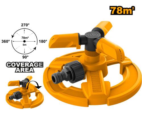 Arroseur rotatif à 3 bras en plastique 16.5*14*8cm – INGCO