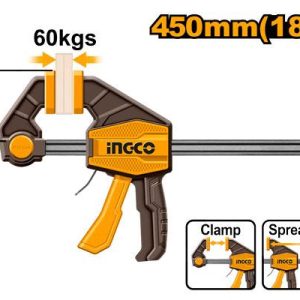 Serre-joints rapide une main 63x450mm – INGCO - vue 1 - référence HQBC01603