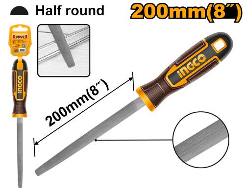 Lime d'acier demi ronde 200mm – INGCO