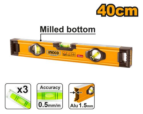Niveau à bulle 40cm Aluminium – INGCO