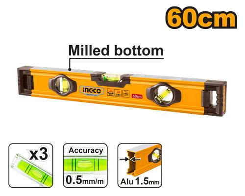 Niveau à bulle 60cm Aluminium – INGCO