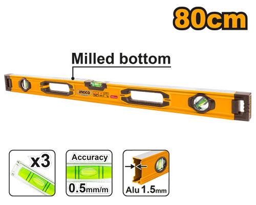 Niveau à bulle 80cm Aluminium – INGCO